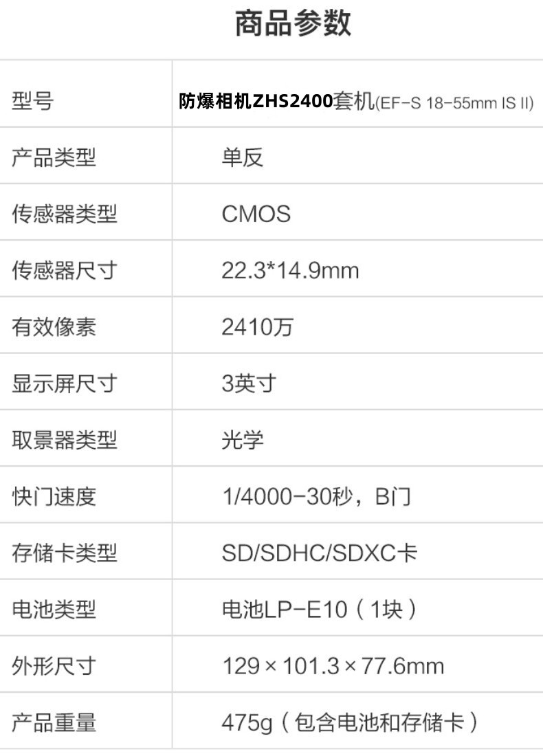 防爆相機詳情3